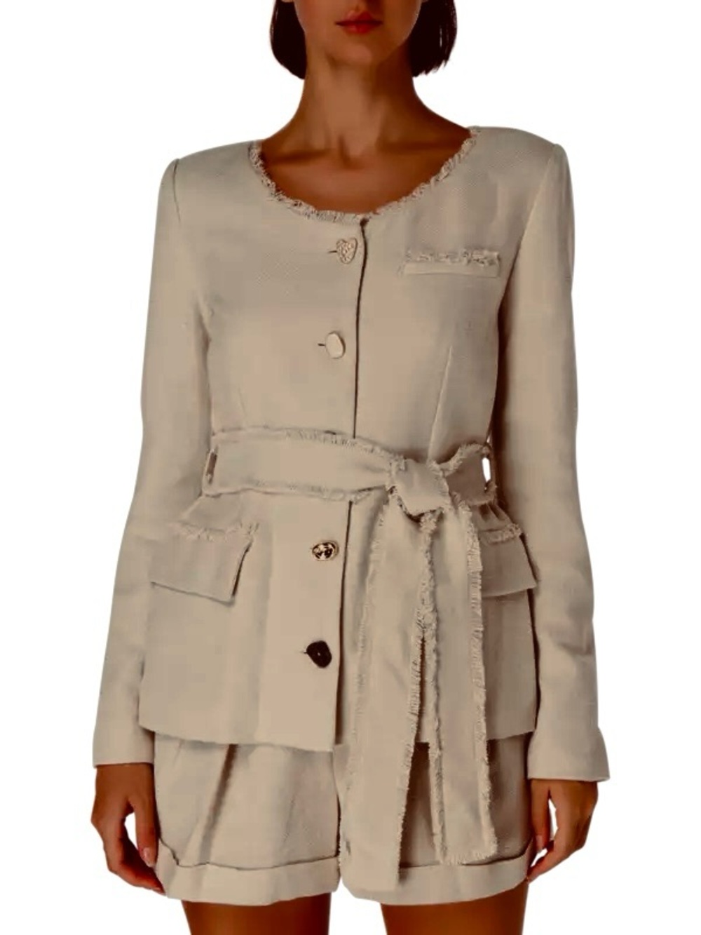 STAUD Oat Milk Charles Blazer - Oat Milk